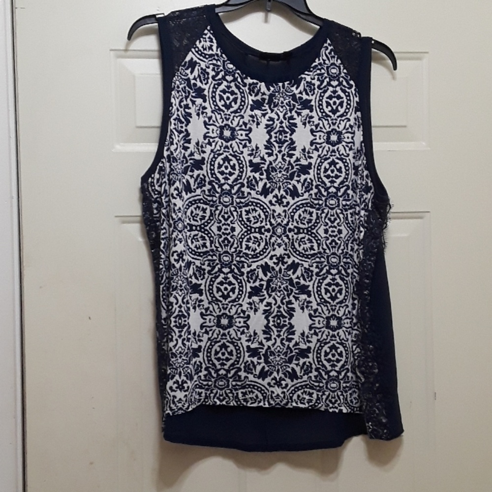 Dressy plus size sleeveless top